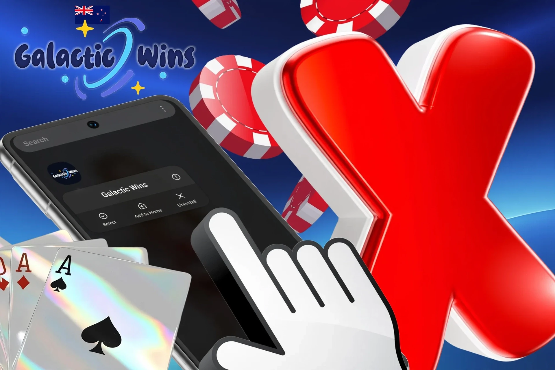 Description of Galactic Wins Casino account deletion procedure via support service
